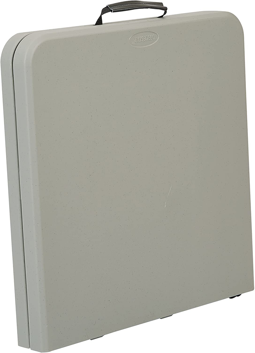 Office Star Products 4-Foot Height-Adjustable Folding Resin Table Light Gray