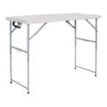 Office Star Products 4-Foot Height-Adjustable Folding Resin Table Light Gray